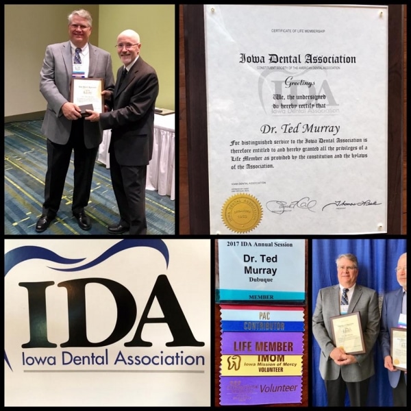 Dr Ted Murray Dubuque Dentist Award
